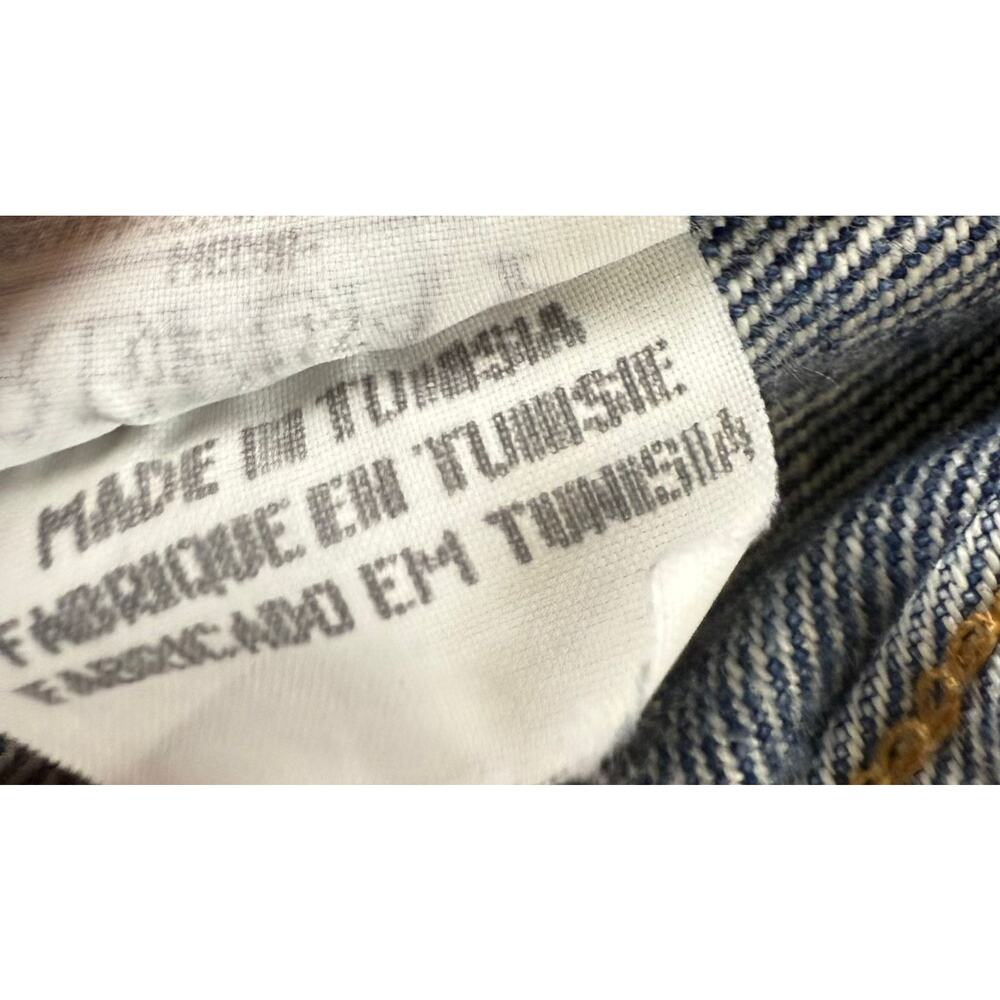 Y2K Replay Denim Jacket Women XS Blue‎ WV704 Trucker Button Front Cotton Pockets - Picture 6 of 10